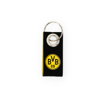 Borussia Dortmund BVB Schlüsselanhänger Filz Schwarz-Gelb mit Logo